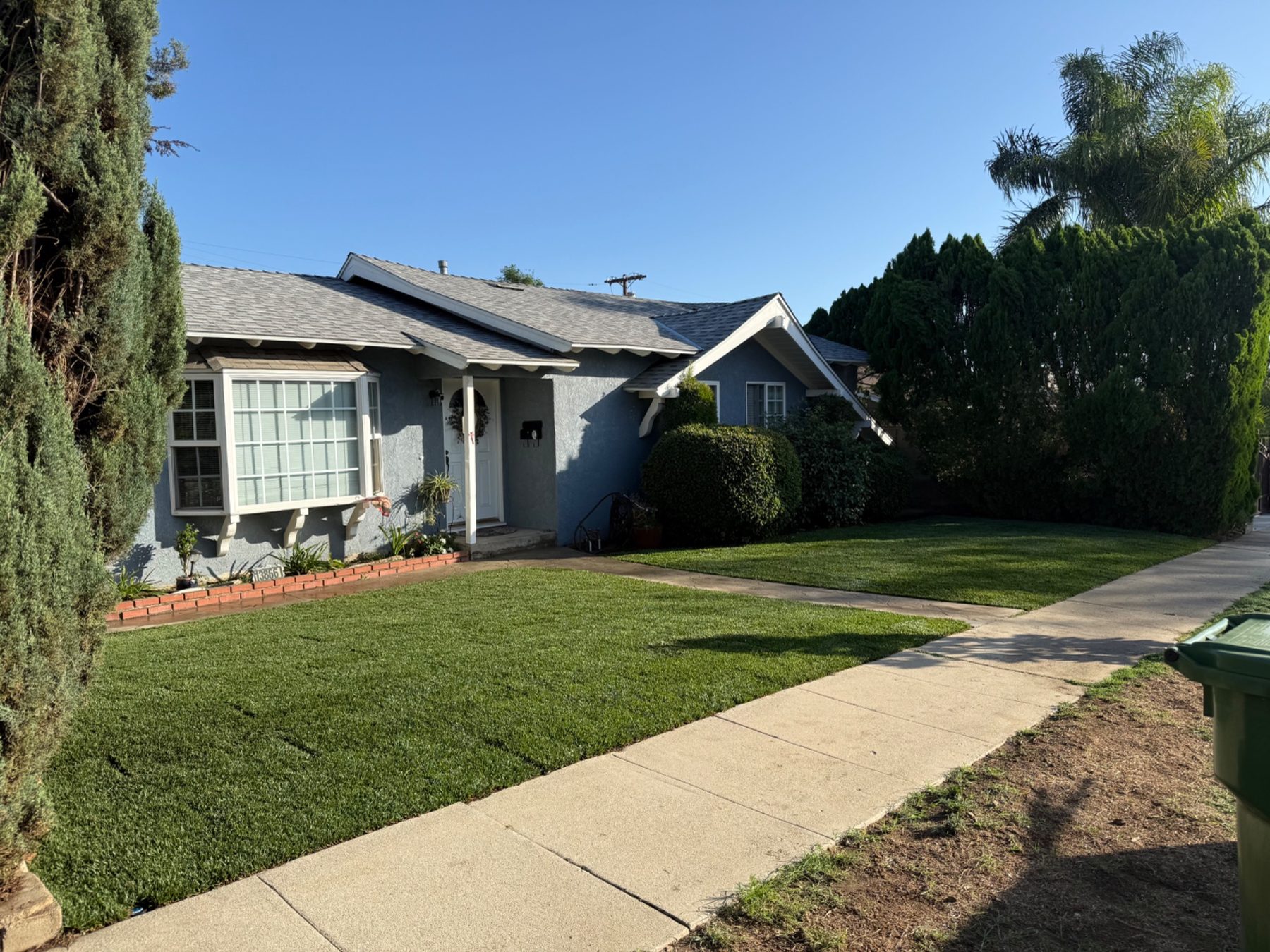 Right Way Builders front lawn project